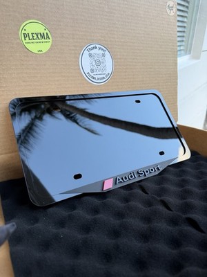 Audi Sport 3D License Plate Frame   Backing Plate Handmade   Made in USA