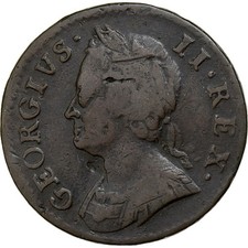 [#137437] United Kingdom, George II, 1 Farthing, 1746, London, Copper, VF, KM:58