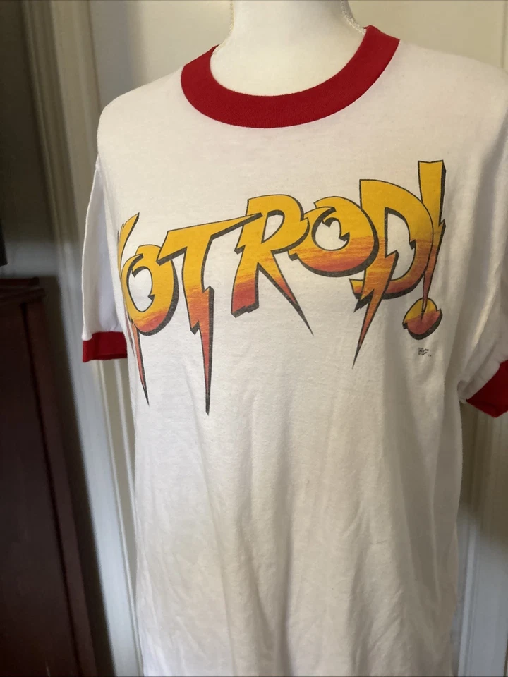 ¡HOT ROD VINTAGE AÑOS 80! ROWDY RODDY PIPER WWF LIGHTNING RINGER Camiseta LUCHA LIBRE XL Foto 2 de 4