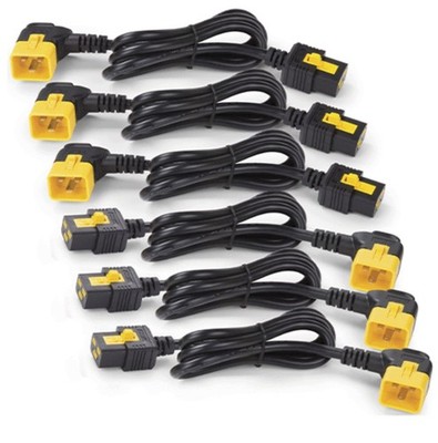APC NetShelter abschließbares Netzkabelset (6er-Pack)   C19 bis C20 (90 Grad), 1,8 m
