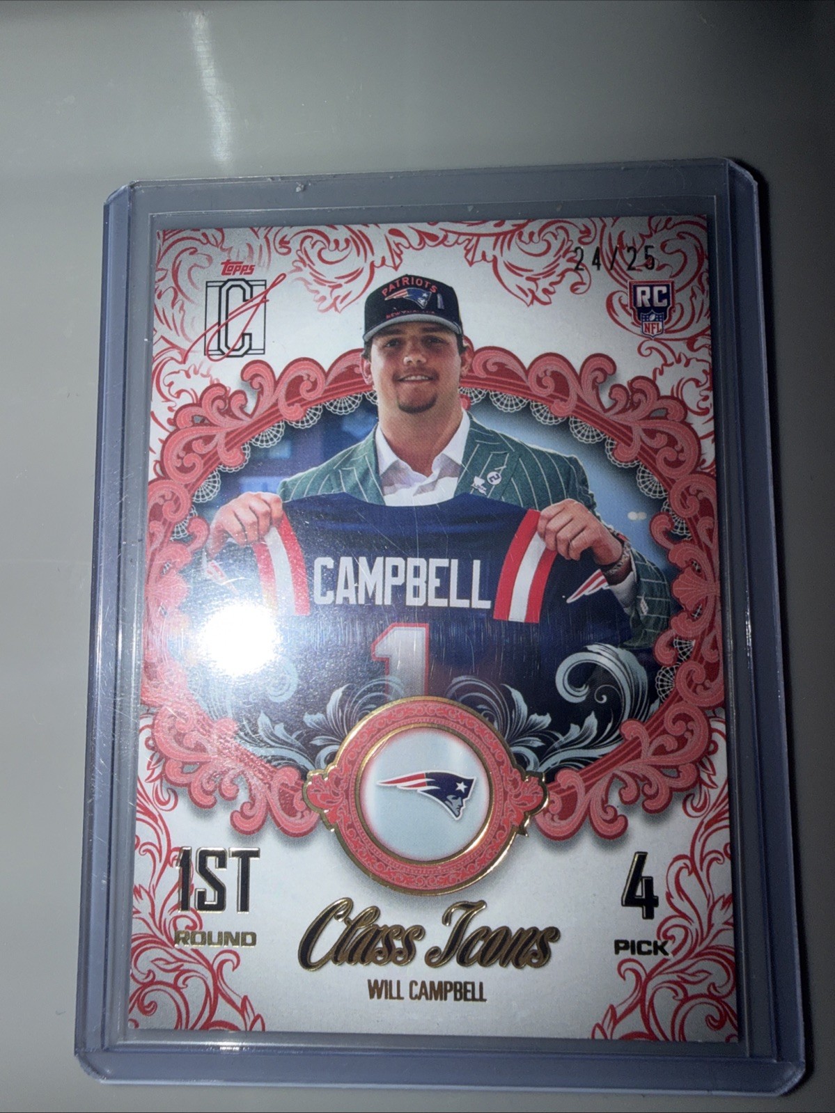 Will Campbell Topps Signature Class Icons #17 Red