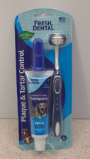 Dental Care Toothbrush and Toothpaste Kit for Dogs and Cats 2 oz Pet Oral