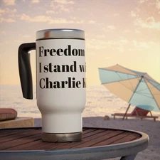  Patriotic Travel Mug with Handle, Freedom Coffee Cup, Gift for Activists, [...]