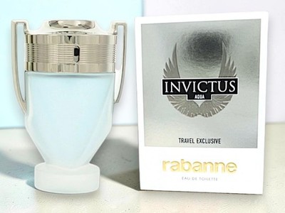 Invictus Aqua by Paco Rabanne Eau De Toilette 3.4 Oz 100 ml New Travel Exclusive