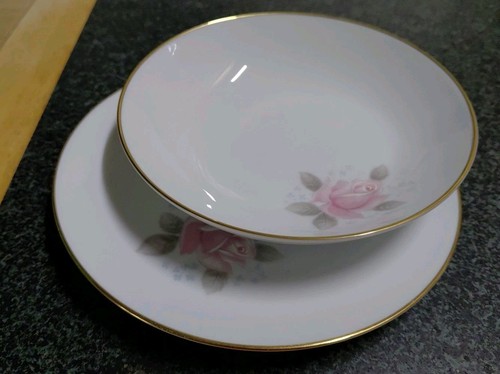 Vintage Noritake Roseville 6238 Geschirr - 10er Set - Brot- & Obstschale