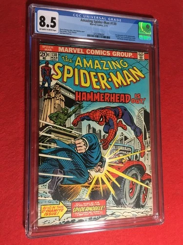 AMAZING SPIDER-MAN  #130  Hammerhead  CGC 8.5 1st app  Spidermobile