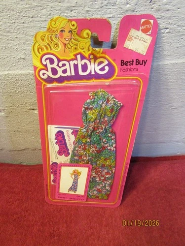 Vintage NEW Barbie 1978 Best Buy Fashions #2776 Multicolor Dress