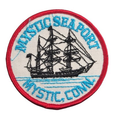 Mystic Seaport Connecticut Charles W. Morgan Ship Embroidered Sew On Patch
