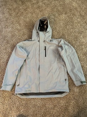 Simms Womens L Challenger Waterproof Fishing Rain Jacket - Blue