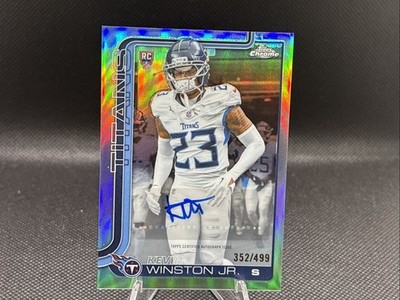 2025 Topps Chrome Winston Jr Auto Refractor #RA-KW Tennessee