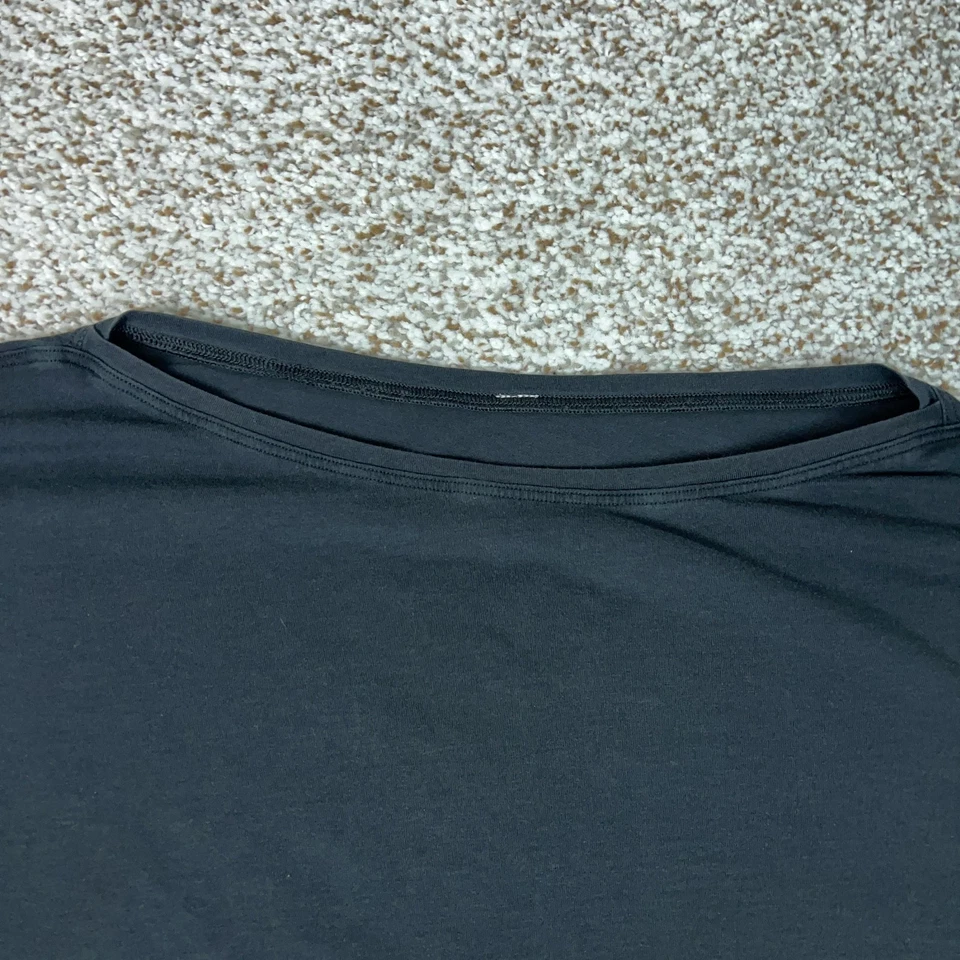 Camisa Lululemon Mujer Extra Grande Negra Manga Larga Elastizada Tejida Informal Ligera Foto 2 de 4