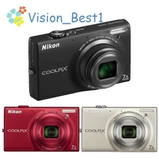 Nikon COOLPIX S6150 CCD Digital Camera 16MP 7x optical zoom, 2.7" LCD,720p HD