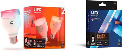 Wi-Fi Smart LED Light Bulb & 40'' Color Lightstrip Extension - Billions of Colors