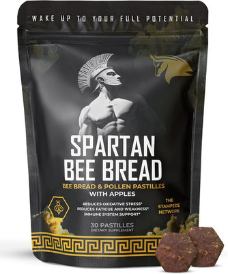 Spartan Bee Bread Chewables   Bee Bread Raw Organic Natural Multivitamin with Be