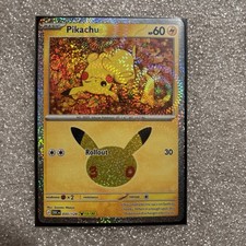 Carta Pokemon Collezione Pikachu 035/128 30° Anniversario