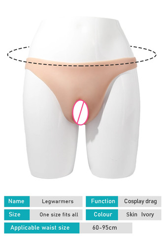 Echtes Silikon Höschen Sexy Gefälschte Vagina Form Crossdresser Transgender Cosplay Posten - Bild 15 von 20