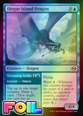 x1 Dirgur Island Dragon / Skimming Strike TDM Tarkir Dragonstorm MTG 40 FOIL 1x