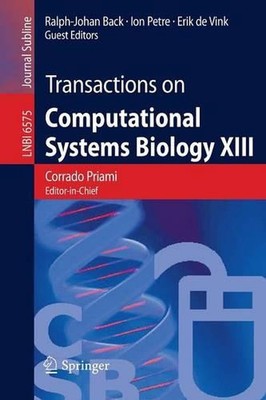 Transactions on Computational Systems Biology XIII by Corrado Priami (English) P