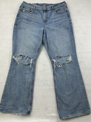 American Eagle Jeans Women s 90s BootCut Light Wash Blue **READ**