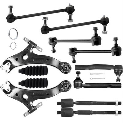 Fits Toyota Camry 04-06 Front Lower Control Arm Tie Rod End Sway Bar Rack Bellow