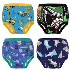 Cotton Potty Training Underwear 4 Packs Absorbent Training Pants for Boys 5T