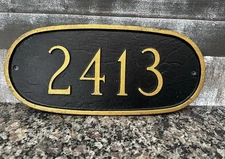 Whitehall Products Cast Aluminum 2413 Address Plaque 