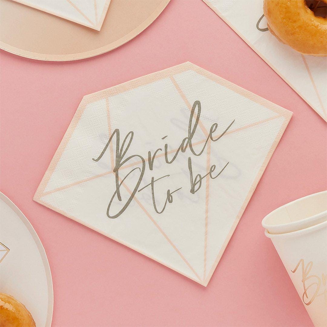 Bride To Be Hen Party Paper Napkins - Pack of 16