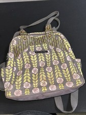 Petunia Pickle Bottom Pink/Green Paisley Floral Purse Diaper Bag with Change Pad