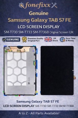 Samsung Galaxy Tab S7 FE LCD Bildschirm Display SM-T730 SM-T733 SM-T736B Original UK