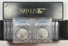 2023 Morgan & Peace Silver $1 Dollar 2 Coin Set PCGS MS 70