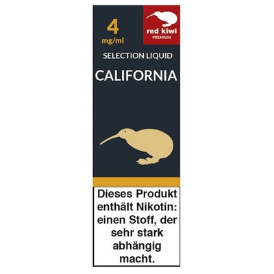 Red Kiwi Liquid Selection California 4mg Nikotin/ml /10ml
