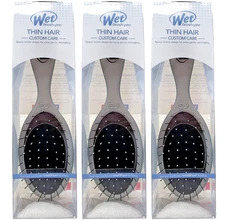 The Wet Brush Custom Care, Thin Hair grey Pack of 3
