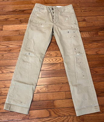 RRL Double RL Officer Chino Paint Splatter Pants 29x30 – Rare | eBay