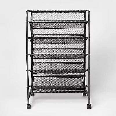 Stackable Single Shoe Rack Black - Room Essentials™