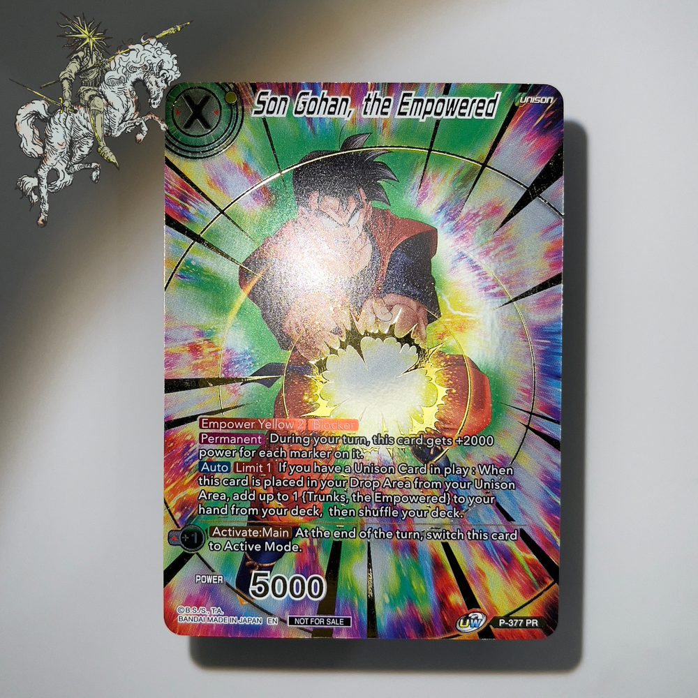 Gold Stamp - Son Gohan, The Empowered - P-377 PR Dragon Ball Super Card Game