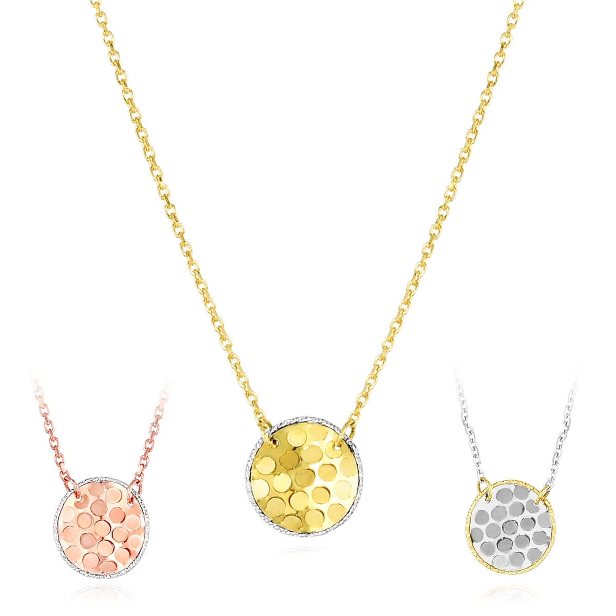 Necklace disc shop pendant