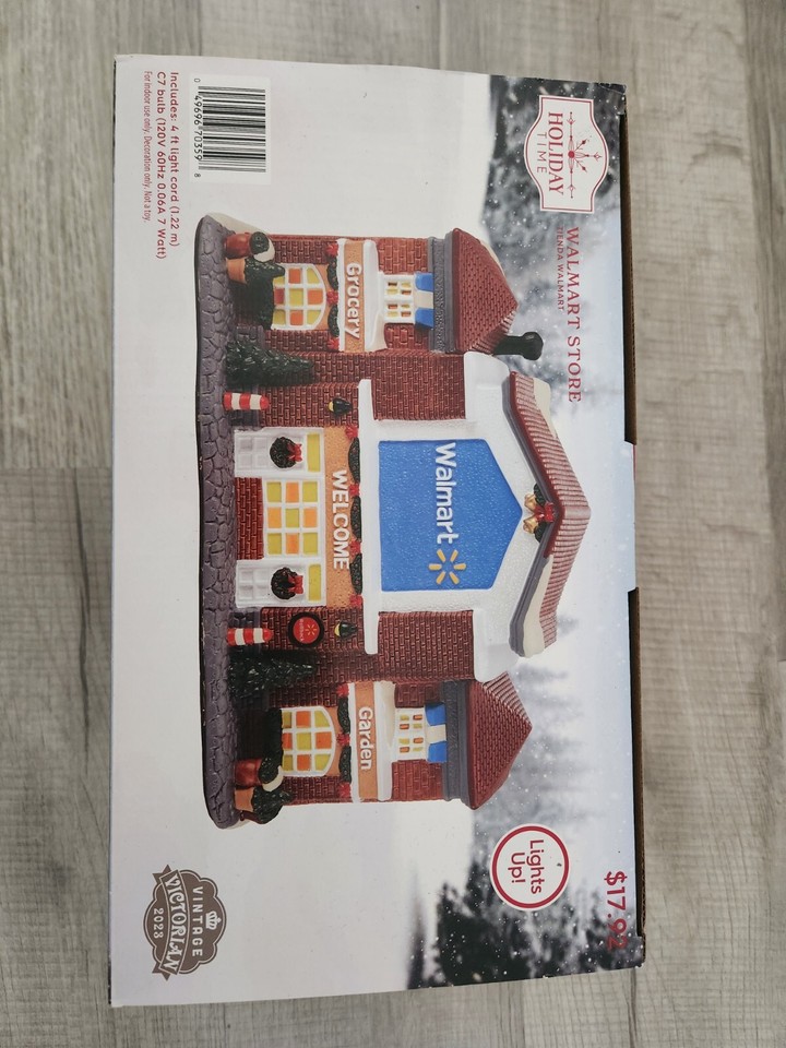 Holiday Time WALMART STORE Christmas Village Vintage Victorian 2023 holiday-time-walmart-store-christmas-village-vintage-victorian-2023