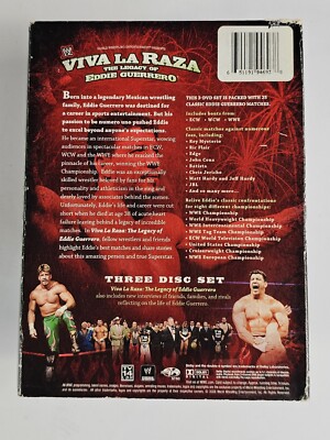 WWE Viva La Raza The Legacy of Eddie Guerrero DVD 2008 3 Disc Set