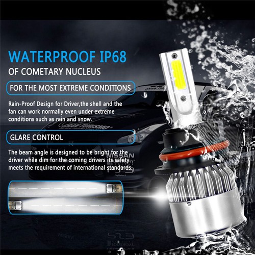 For Dodge Ram 1500 2500 3500 1999-2001 9007 LED Headlight 881 Fog Light Bulbs 4X - Picture 5 of 14