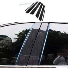 For Hyundai Elantra 2017-20 PC Carbon Fiber Bc Pillar Panel Window Trim Covers