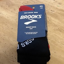 NEW Brooks Ghost Crew Unisex Running Socks Medium
