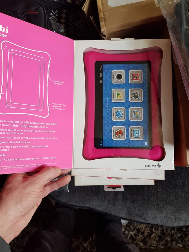 Nabi Personalised Tablet Bumper - Pink - BNIB - Waterproof/ Shockproof - Image 2 of 3
