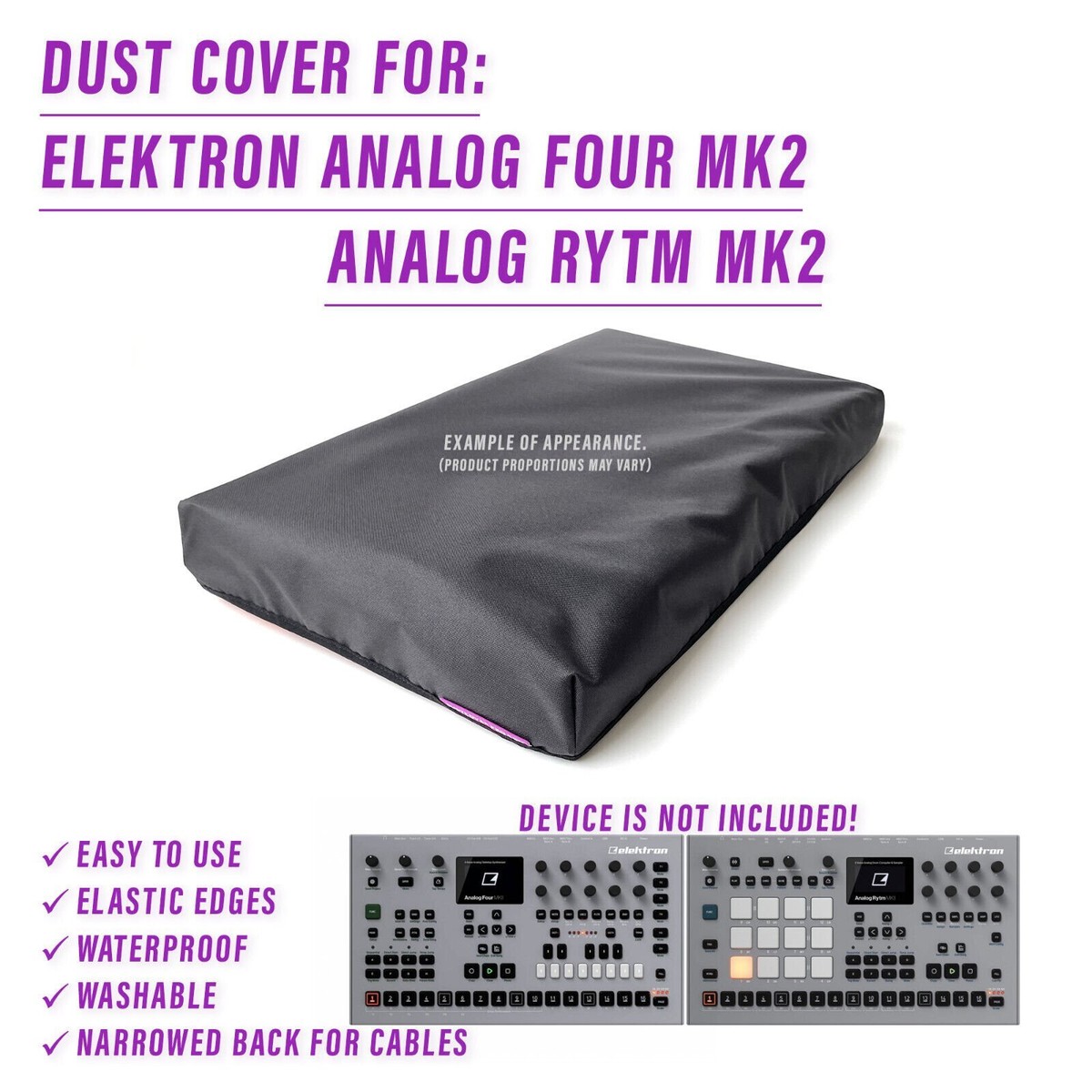 DUST COVER for Elektron Analog Four Mk2 / Analog Rytm Mk2 | eBay