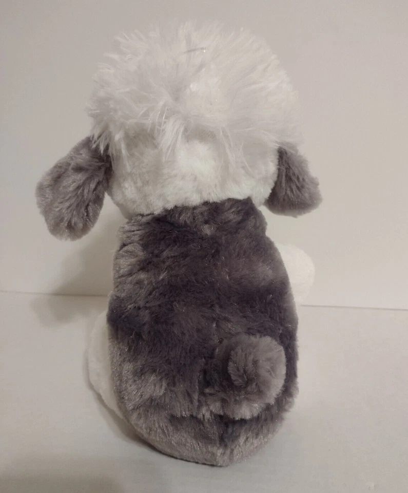 Baby English Sheepdog Plush Carters Just One You Dog Soft Stuffed Gray White 8" - Image 4 of 4