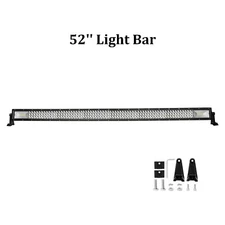 LED Work Light Bar Spot Flood Combo Offroad Driving for Jeep Truck Vech Kit