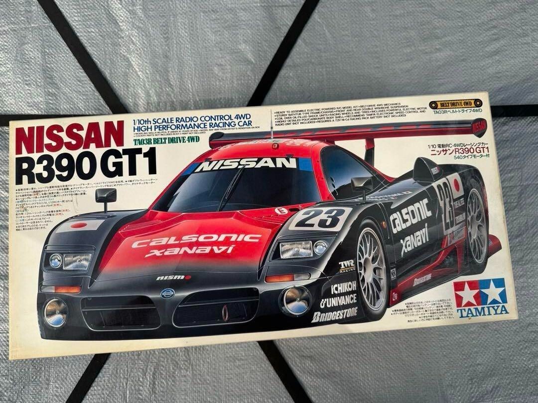 Tamiya 1/10 Nissan R390 GT1 TA03R Belt Drive RC Car Kit