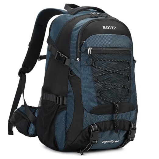 Hiking Backpack Waterproof Lightweight Daypack Travel Sports Camping 40L Blue