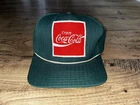 Vintage Unitog, Enjoy Coca Cola, Patch, Snapback, Hat Green, Uniform Hat