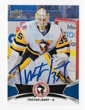 2016-17 UPPER DECK AHL TRISTAN JARRY PENGUINS AUTOGRAPHED SIGNED HOCKEY CARD RC