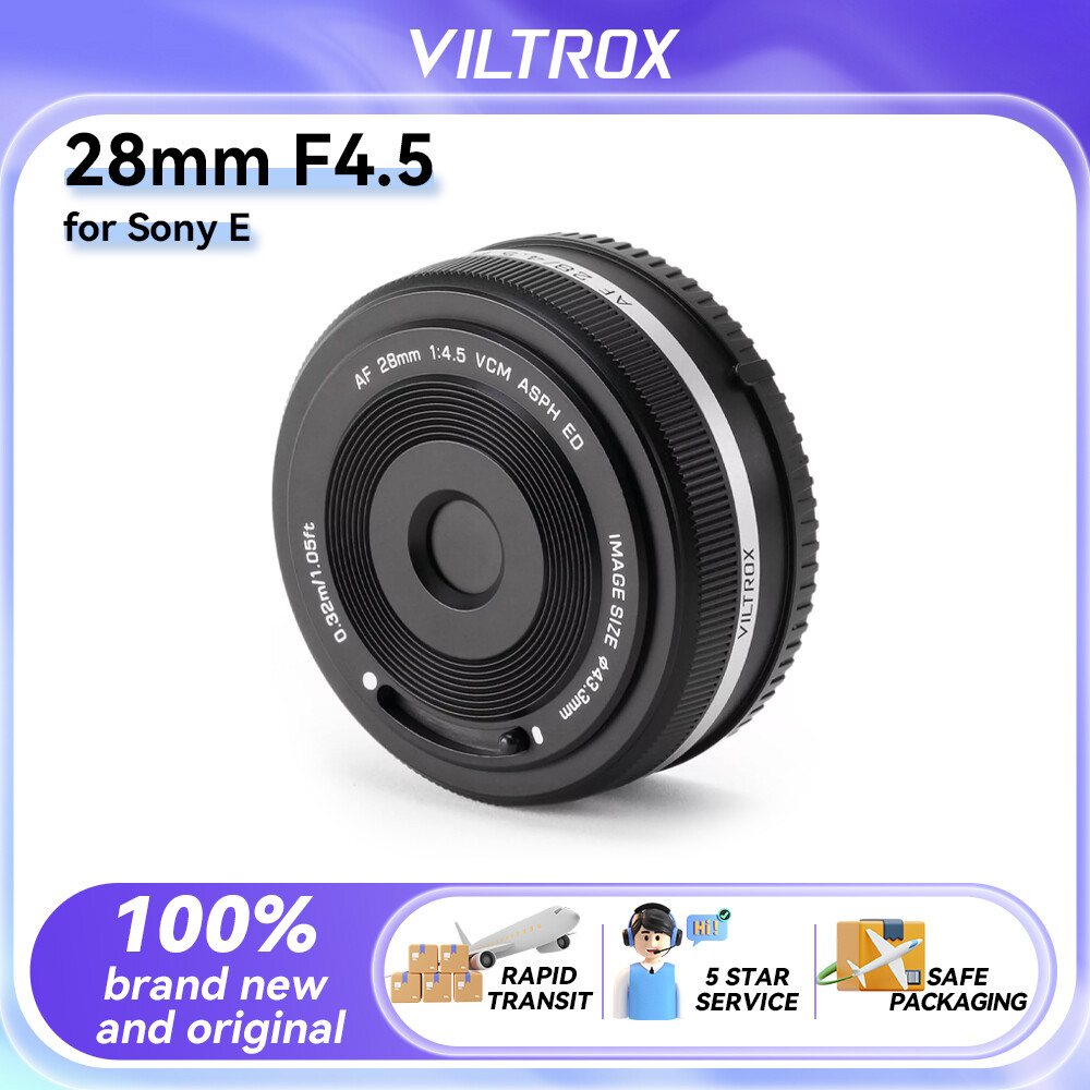 Black Viltrox 28mm F4.5 Auto Focus Pancake Lens for Sony E Black Viltrox 28mm F4.5 Auto Focus Pancake Lens for Sony E
